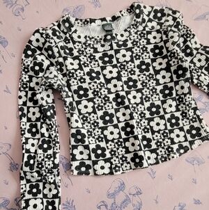 Retro Floral Print Crop Top